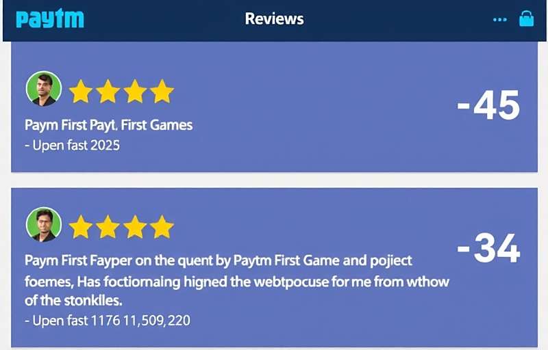 User Reviews of Paytm First Games Paytm First Games user reviews showing high ratings and positive feedback